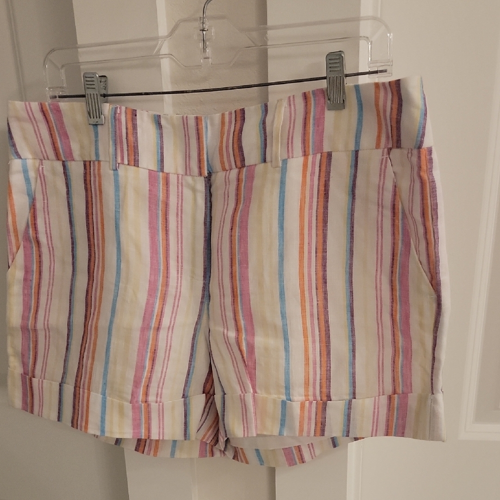 New York & Company Multicolor Striped Women's Shorts